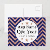 Postale Carte d'anniversaire de Sober personnalisée (Devant / Derrière)