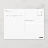 Postale Carte d'anniversaire de zèbre (Dos)