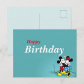 Postale carte d'anniversaire Disney (Devant / Derrière)