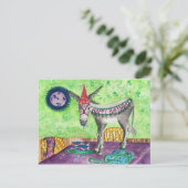 Postale Carte d'anniversaire Donkey Happy (Debout devant)