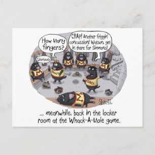 Postale Carte d'anniversaire drôle - Whack-a-Mole