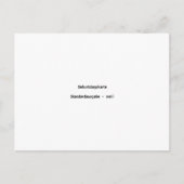 Postale Carte d'anniversaire édition standard blanche (Devant)