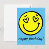 Postale Carte d'anniversaire Emoji (Devant / Derrière)