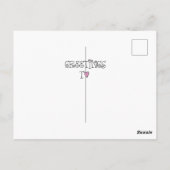 POSTALE CARTE D'ANNIVERSAIRE EN FORME DE COEUR (Dos)
