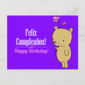 Postale Carte d'anniversaire espagnole (Devant)