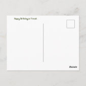 Postale Carte d'anniversaire finnoise (Dos)