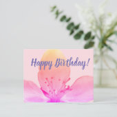 Postale Carte d'anniversaire florale (Debout devant)