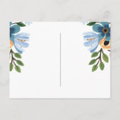 Postale Carte d'anniversaire florale  (Dos)