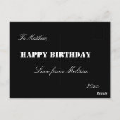 Postale Carte d'anniversaire frère/soeur (Dos)