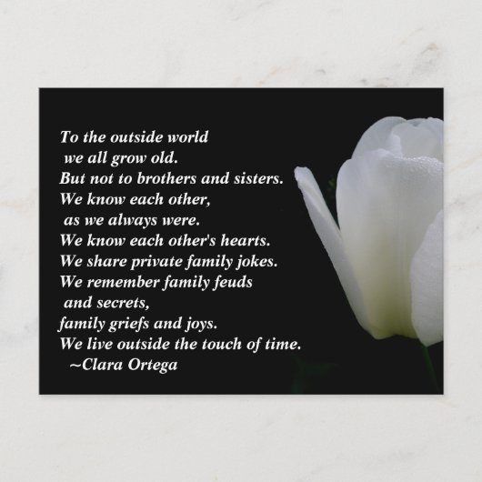 Postale Carte d'anniversaire frère/soeur (Devant)