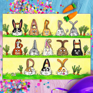 Postale Carte d'anniversaire Fun Bunnies