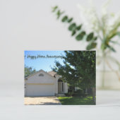 Postale Carte d'anniversaire Happy Home (Debout devant)