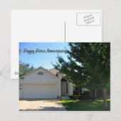 Postale Carte d'anniversaire Happy Home (Devant / Derrière)