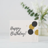 Postale carte d'anniversaire heureuse (Debout devant)