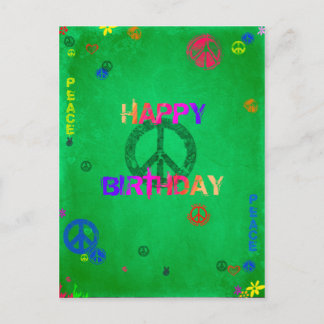 Postale Carte d'anniversaire hippie heureuse