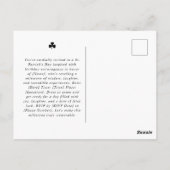 Postale carte d'anniversaire jour de la saint patrick lavi (Dos)