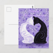 Postale Carte d'anniversaire joyeuse - Beau amour (Devant / Derrière)