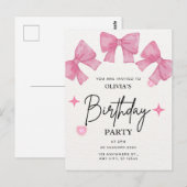 Postale Carte d'anniversaire mignonne (Devant / Derrière)