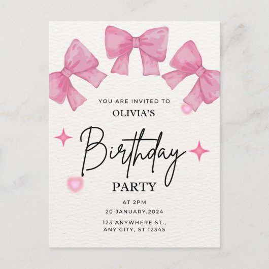 Postale Carte d'anniversaire mignonne (Devant)