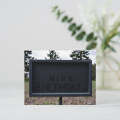 Postale Carte d'anniversaire Nice (Debout devant)