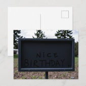 Postale Carte d'anniversaire Nice (Devant / Derrière)