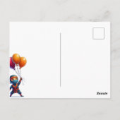 Postale Carte d'anniversaire Ninja (Dos)