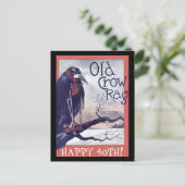 Postale Carte d'anniversaire Old Crow (Debout devant)