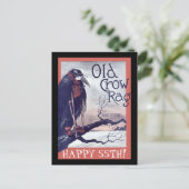 Postale Carte d'anniversaire Old Crow (Debout devant)