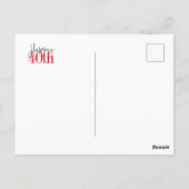 Postale Carte d'anniversaire personnalisée 40e Joyeuse (Dos)