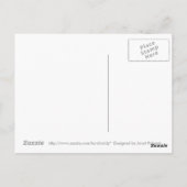 Postale Carte d'anniversaire personnalisée Fleurs roses (Dos)