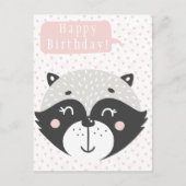 Postale Carte d'anniversaire pour enfants avec de mignons (Devant)