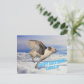 Postale Carte d'Anniversaire pour Pilote d'avion (Debout devant)