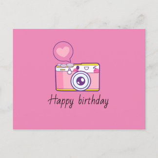 Postale Carte d'anniversaire simple et mignonne