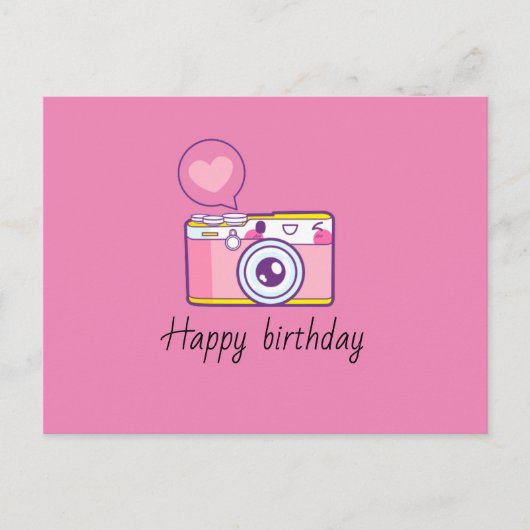 Postale Carte d'anniversaire simple et mignonne (Devant)