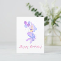 Carte d'anniversaire sirène