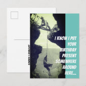 Postale Carte d'anniversaire tardive (Devant / Derrière)