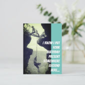 Postale Carte d'anniversaire tardive (Debout devant)