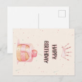 Postale Carte d'anniversaire très heureuse (Devant / Derrière)