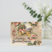 Postale Carte d'anniversaire vintage (Debout devant)