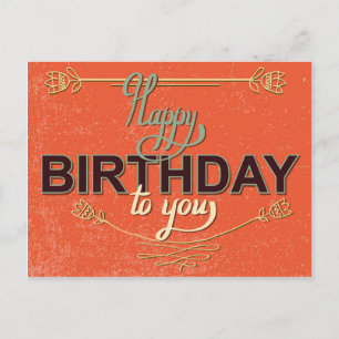 Postale Carte d'anniversaire vintage #6
