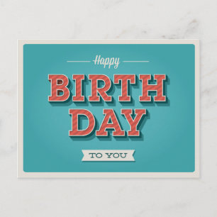 Postale Carte d'anniversaire vintage #8