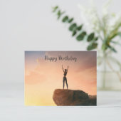 Postale Carte d'anniversaire Yoga Joie (Debout devant)