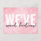 Postale Carte d'annonce de déplacement de logo d'entrepris (Devant)