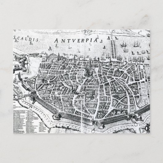 Postale Carte d'Anvers (Devant)