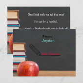 Postale Carte d'appréciation pour les enseignants de la re (Devant / Derrière)