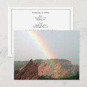 Postale Carte d'arc-en-ciel (Devant / Derrière)