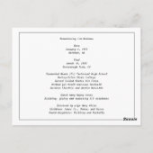 Postale Carte d'arc-en-ciel (Dos)