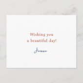 Postale Carte d'arrêt de la ferme (Dos)