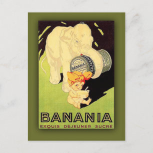 Postale Carte d'art Banania Exquis Dejeuner Sucre