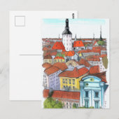 Postale Carte d'art de Tallinn Estonie (Devant / Derrière)